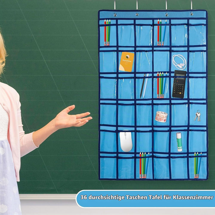 SAVORLIVING Organizer zum Aufhängen über der Tür, Handy, zum Aufhängen, Klassenzimmer, Diagramm, Wan