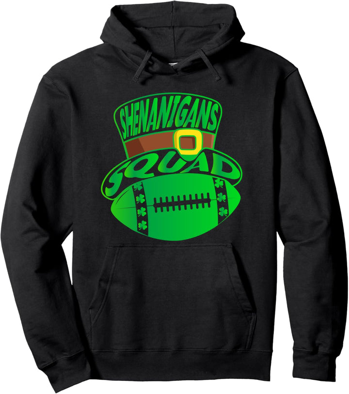 St. Patricks Day Irland Rugby Shamrock Shenanigans Squad Pullover Hoodie