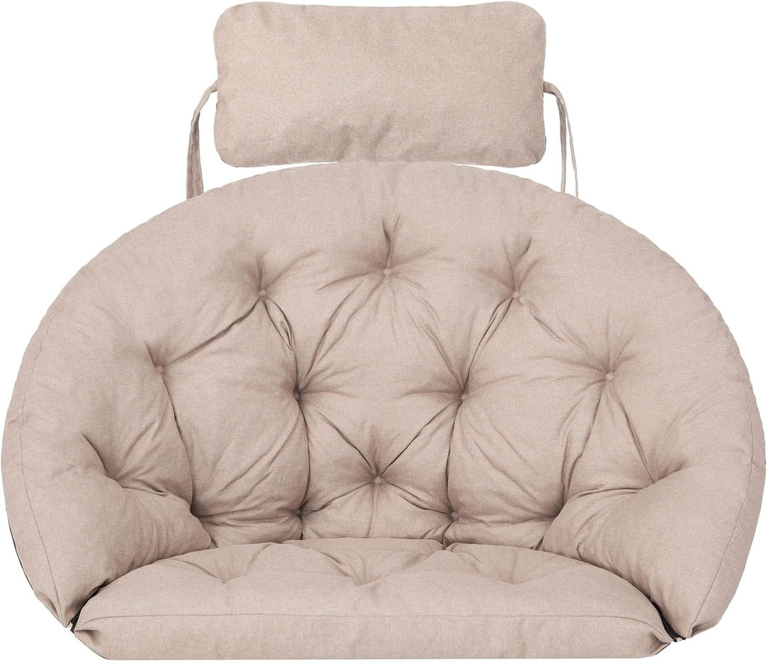Hängesessel Kissen, Polster, Auflage für Polyrattan & Rattan Hängeschaukel, Sitzauflage für Hängekor