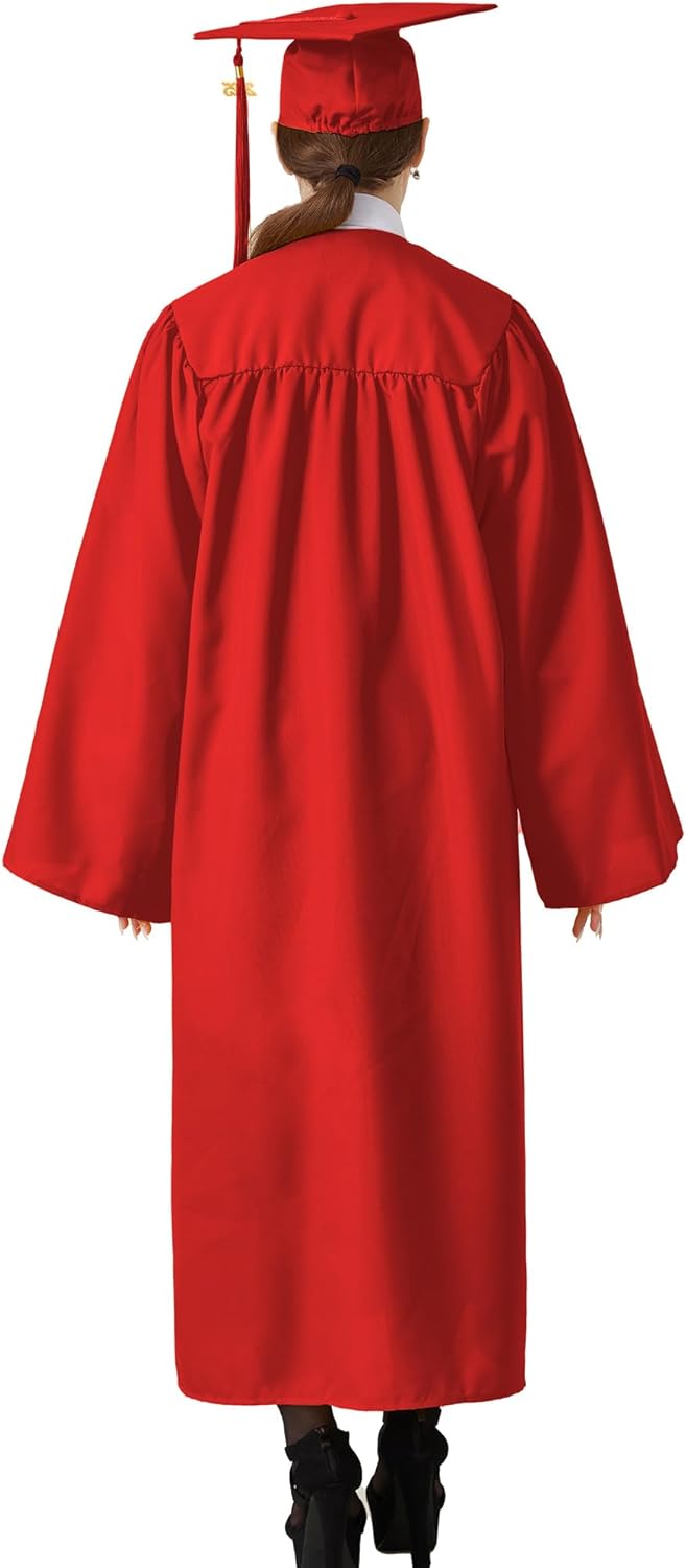 GraduatePro Abschluss Robe mit Hut 2026 Talar und Doktorhut Absolventen für Hochschule und Bachelor
