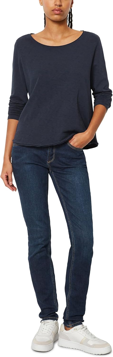 Marc O'Polo Damen B01226152199, T-Shirt XXL Blau, XXL Blau