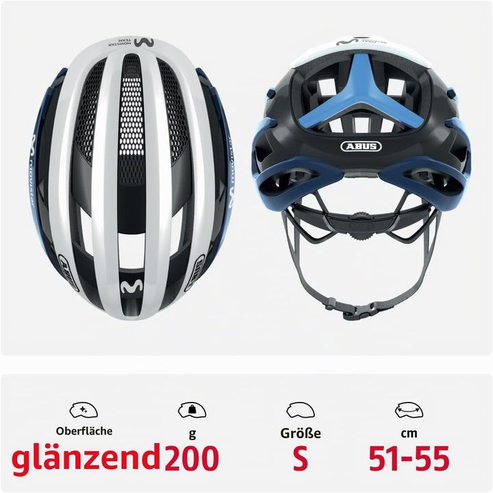 ABUS Rennradhelm AirBreaker - High-End Fahrradhelm für den professionellen Radsport - für Jugendlich