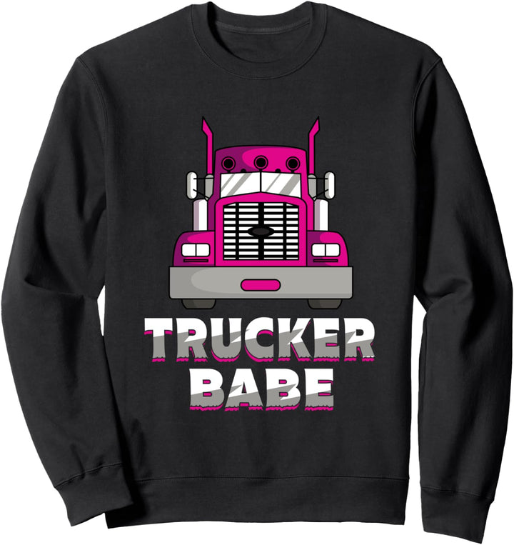 Trucker Babe LKW Fahrerin Kraftfahrerin Frauen Geschenk Sweatshirt