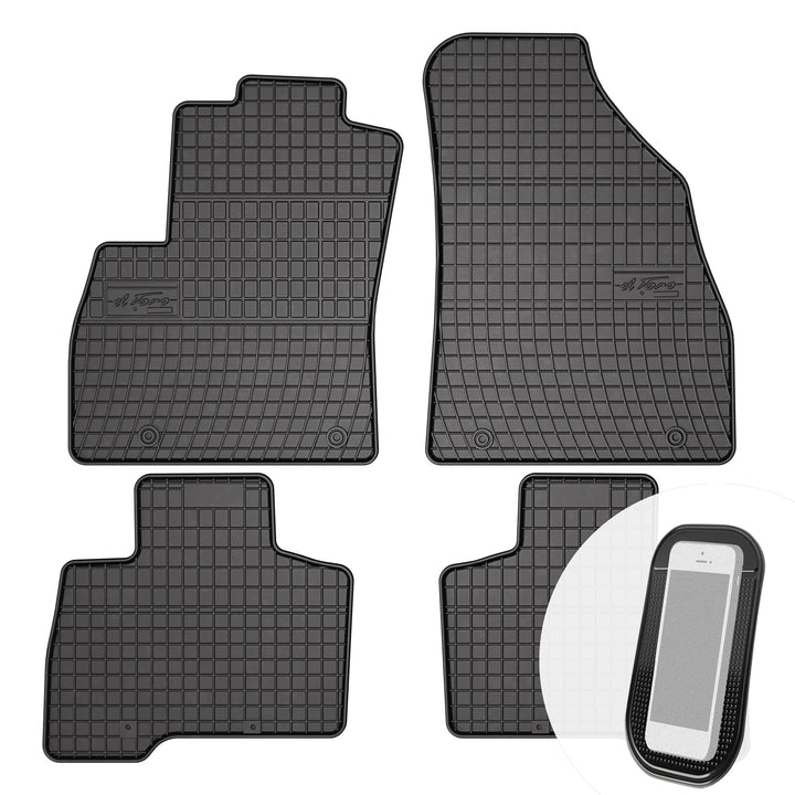 Gummimatten Auto Fussmatten Gummi Automatten Passgenau 4-teilig Set - passend für Citroen Nemo FIAT
