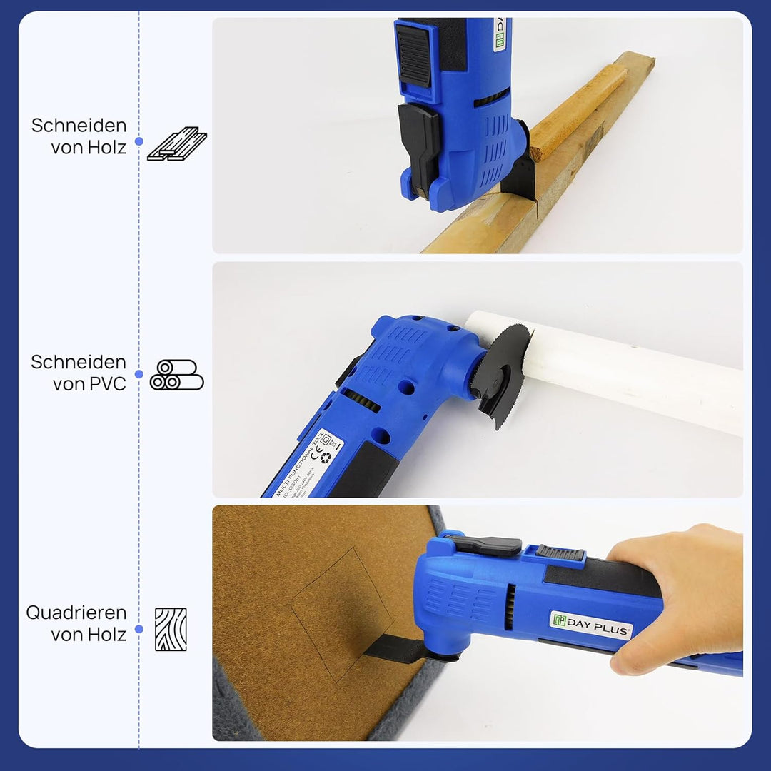 Oszillierende Multi-Werkzeuge, 280W 22000 OPM Elektro-Kabel-Multi-Werkzeug, 3 ° Oszillationswinkel,