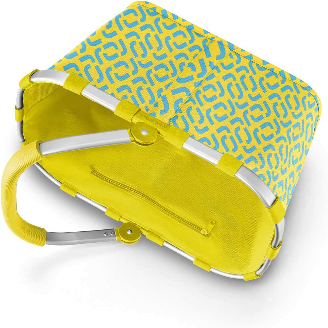 reisenthel Carrybag Trolley mit Schwenkrollen, 48 x 29 x 28 cm Signature Lemon, Signature Lemon