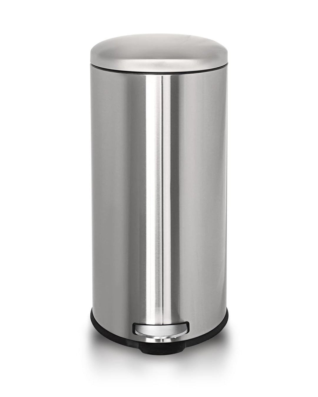 Mülleimer 30 L Treteimer mit Softclose-Deckel, Abfalleimer 30 Liter mit Fusspedal, Rund Mülleimer mi