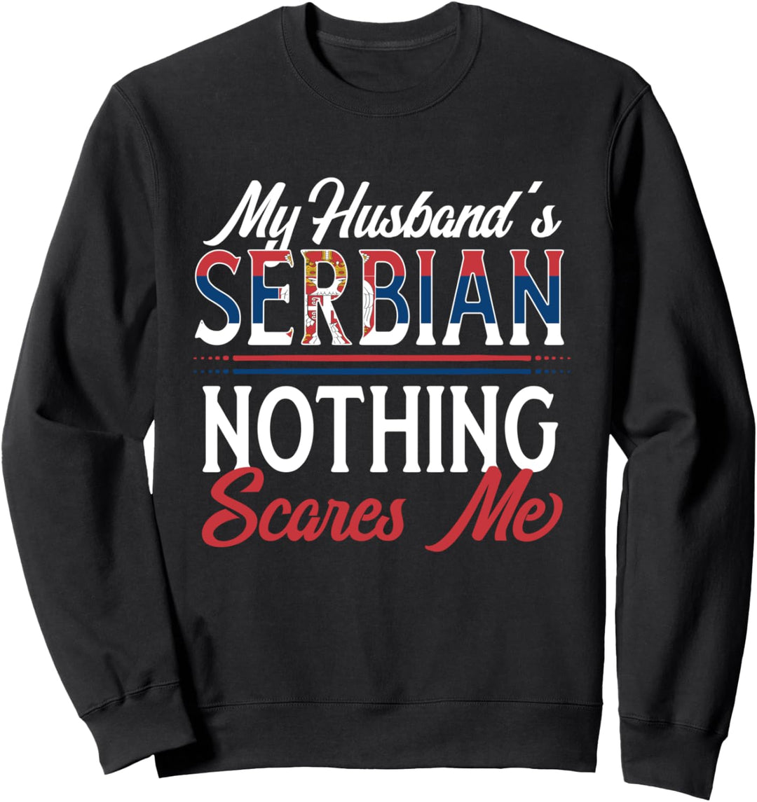 Serbischer Ehemann Serbien Ehefrau Jahrestag Sweatshirt