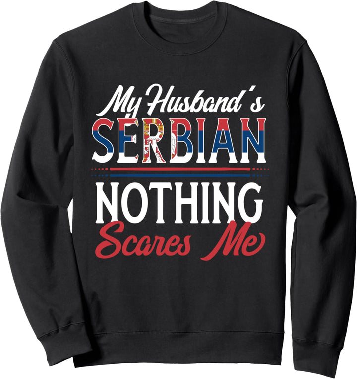 Serbischer Ehemann Serbien Ehefrau Jahrestag Sweatshirt