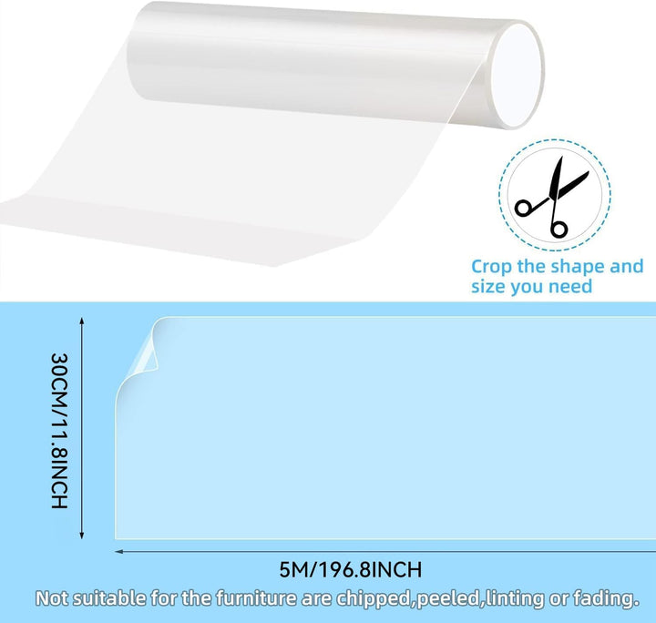 Kratzfolie Katzen Selbstklebend, Katzen Kratzschut z Sofa Transparent(30cm x 5m), Kratzschutz Wand,