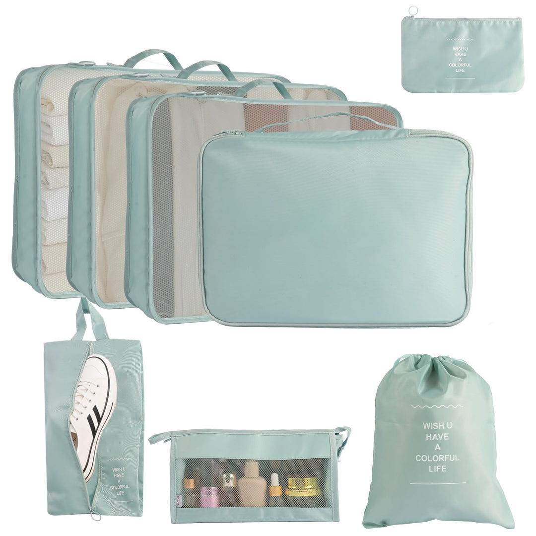 MosaiRudo 8-teilig Koffer Organizer Set, Packing Cubes, Packwürfel für Urlaub & Business,Reise Organ