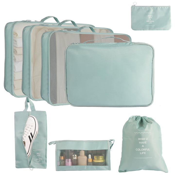 MosaiRudo 8-teilig Koffer Organizer Set, Packing Cubes, Packwürfel für Urlaub & Business,Reise Organ