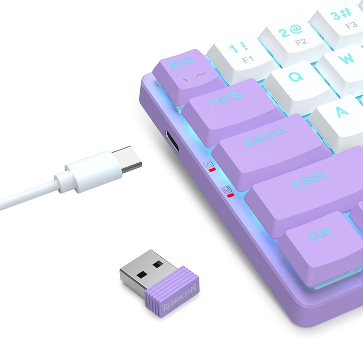 Redragon BS8773 Wireless Tastatur- und Maus-Combo, 78 Tasten, 2,4 GHz Low-Profile Mechanische Tastat
