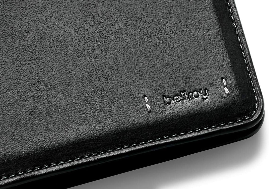 Bellroy Hide & Seek Premium Edition - Black (Schlanke Leder Brieftasche) Schwarz, Schwarz