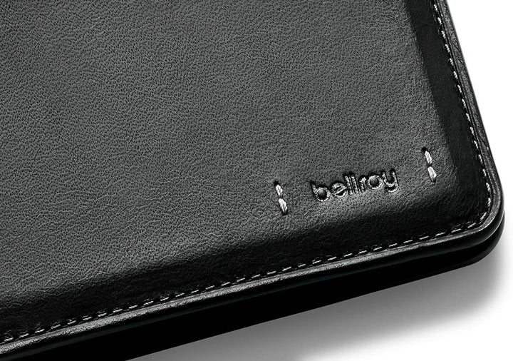Bellroy Hide & Seek Premium Edition - Black (Schlanke Leder Brieftasche) Schwarz, Schwarz