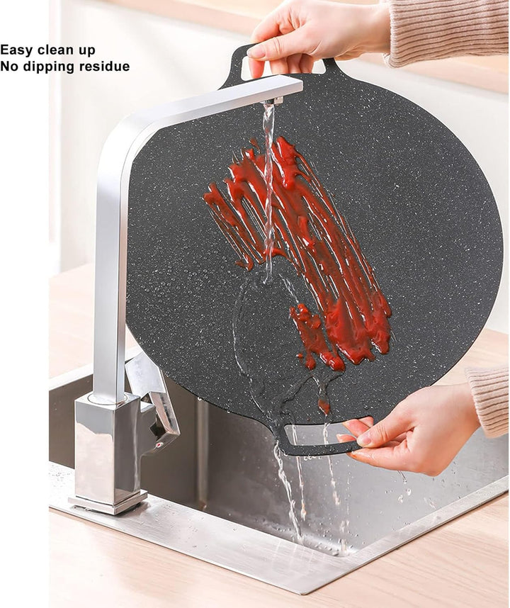 Koreanische Grillplatte, Rund Gusseisen Grillplatten BBQ-Grill Antihaft-Grill Gusseisenpfanne Grill