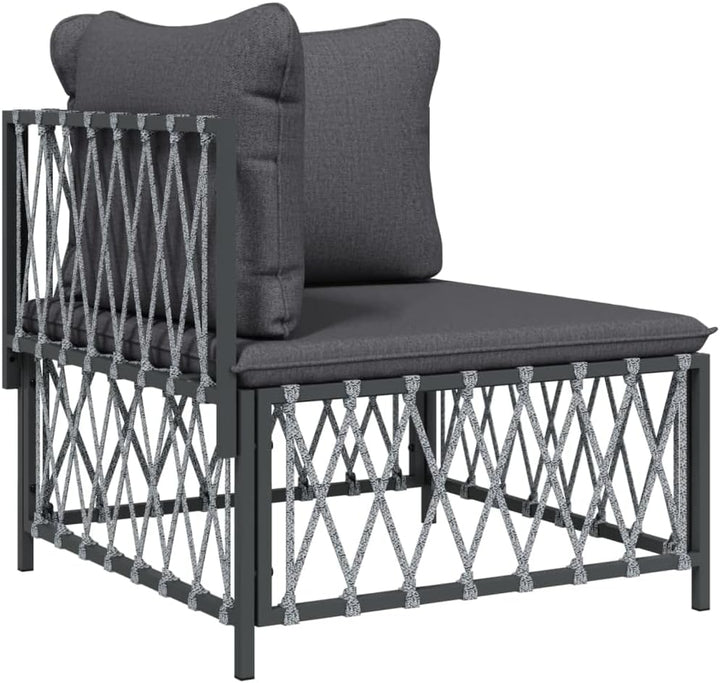 Festnight 3-Sitzer Balkonsofa | Balkonmöbel Kleiner | Balkonmöbel Set | Gartensofa Set | Balkon Möbe