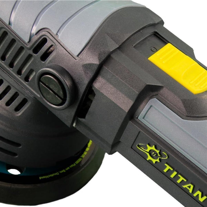 Exzenterpoliermaschine - Titan TDA09 - 9mm Hub - inklu. 125mm Polierteller & passender Transporttasc