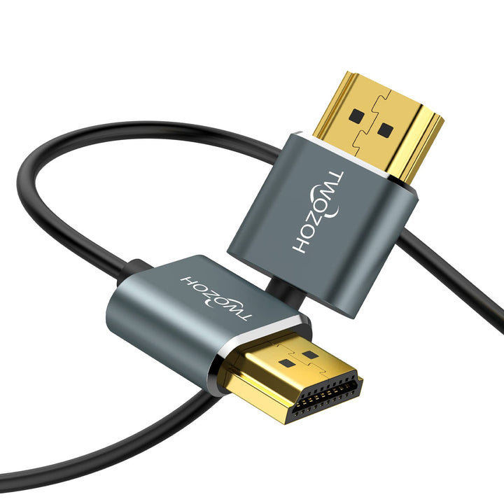 Twozoh Ultradünnes HDMI zu HDMI Kabel 10M,Hyper Slim HDMI 2.0 Kabel,Extrem Flexibles 4K HDMI Kabel,u