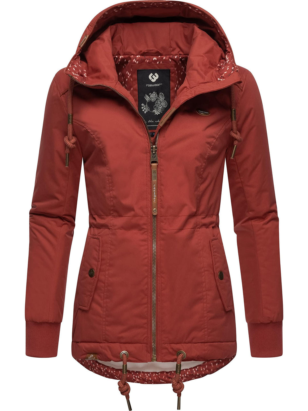 Ragwear Damen Winterjacke Outdoorjacke mit Kapuze YM-Danka XS-6XL M Chili Red22, M Chili Red22