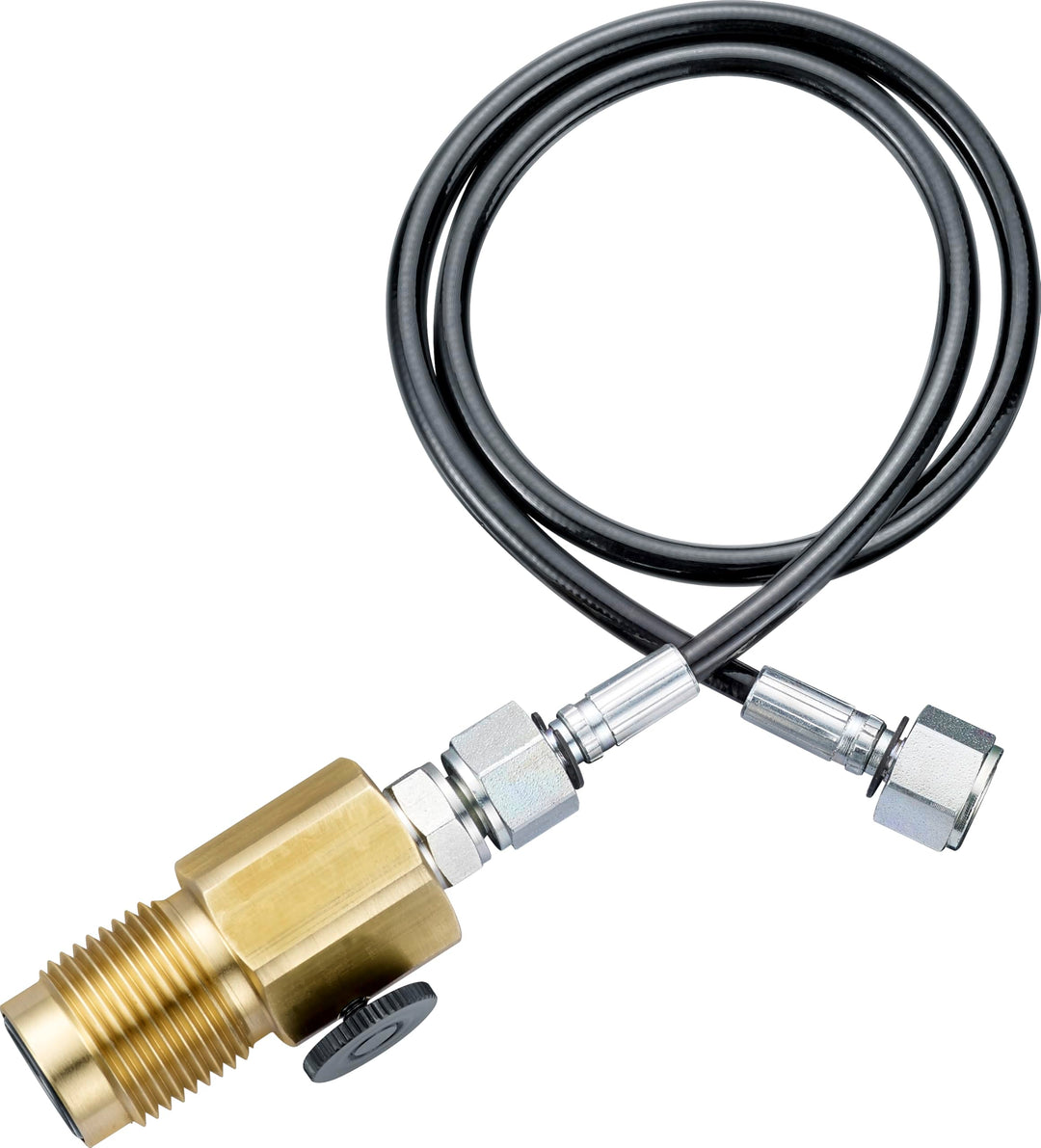Umarex Füllschlauch mit Entlüftungsschraube, 1/8" Gewinde, 45 cm Länge, für Rotex-Systeme