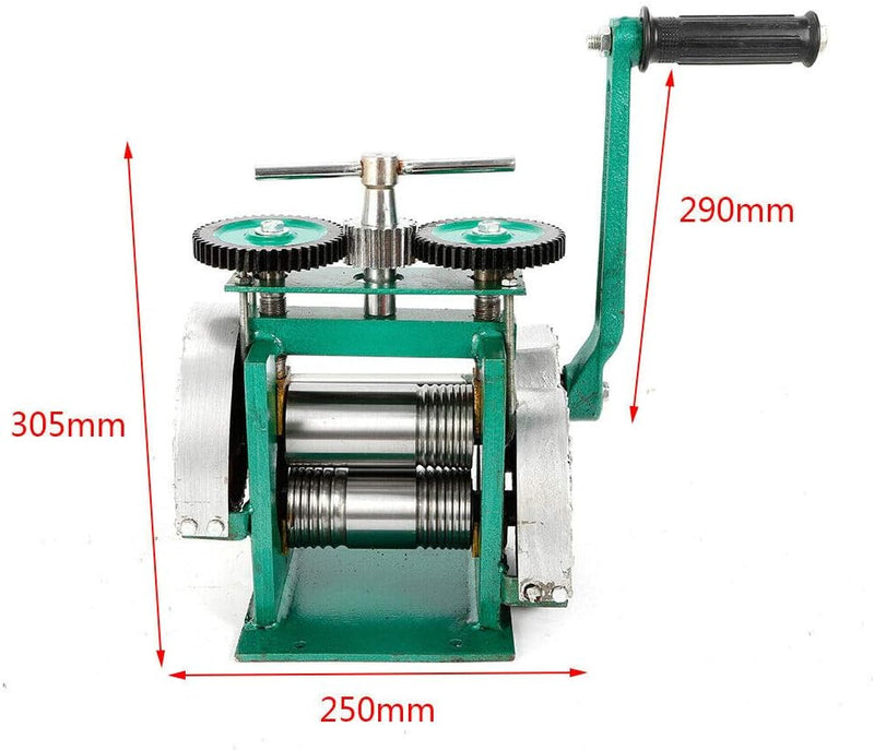 LENJKYYO Manuelle Kombination Walzwerk 85MM Schmuckherstellung Verarbeitung Schmuck Kombinationswalz