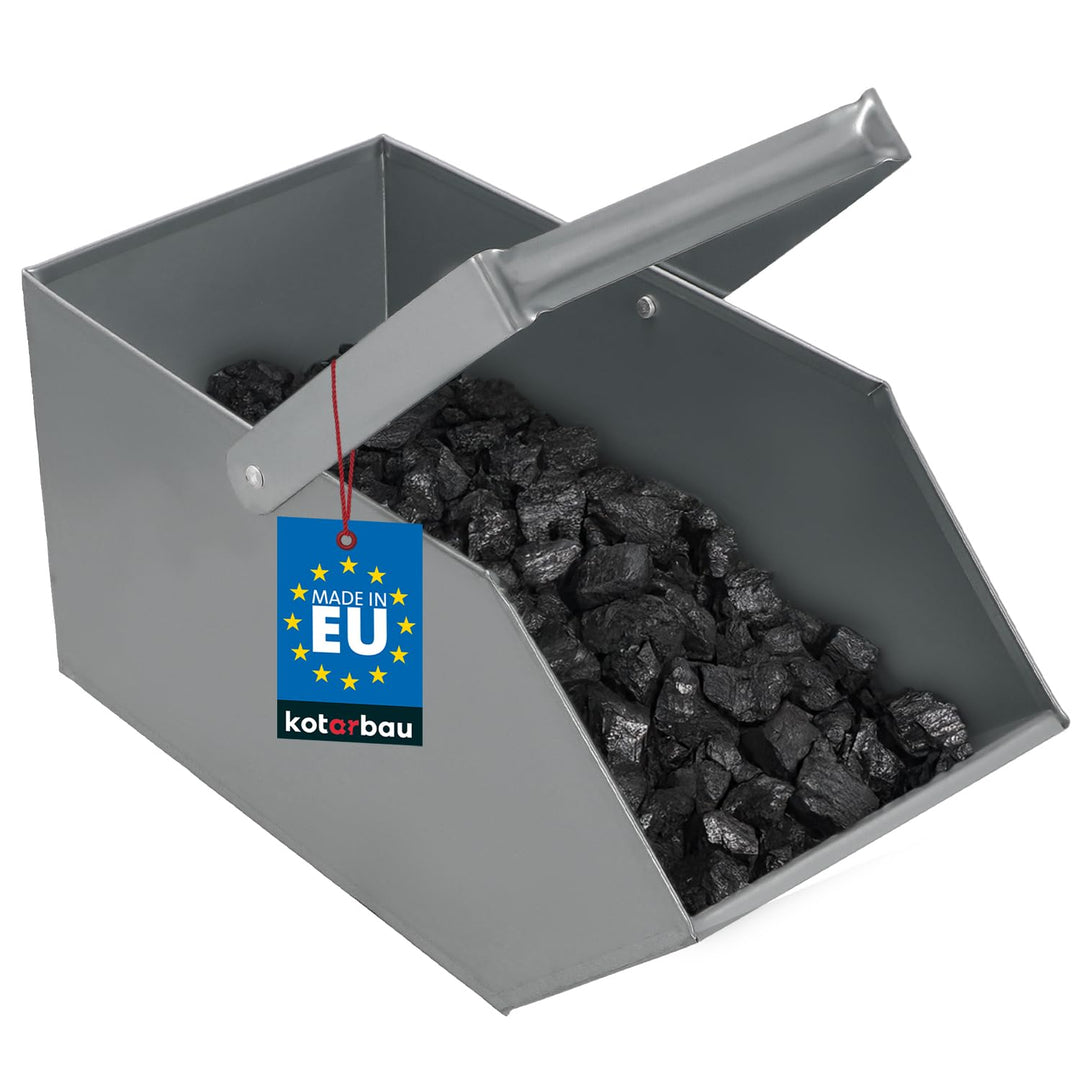 KOTARBAU Aschekasten Kohlenkasten Briketts Holz Koks Aschebehälter Kamingrill Zubehör Ascheschale Ko