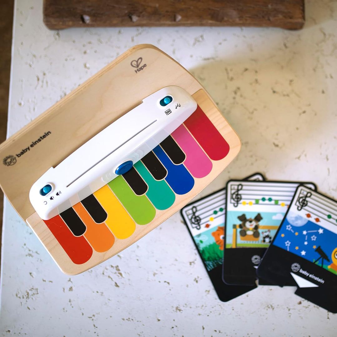 Baby Einstein, Hape, Holzspielzeug Magic Touch Piano , Musikspielzeug Klavier aus Holz für Kinder, M