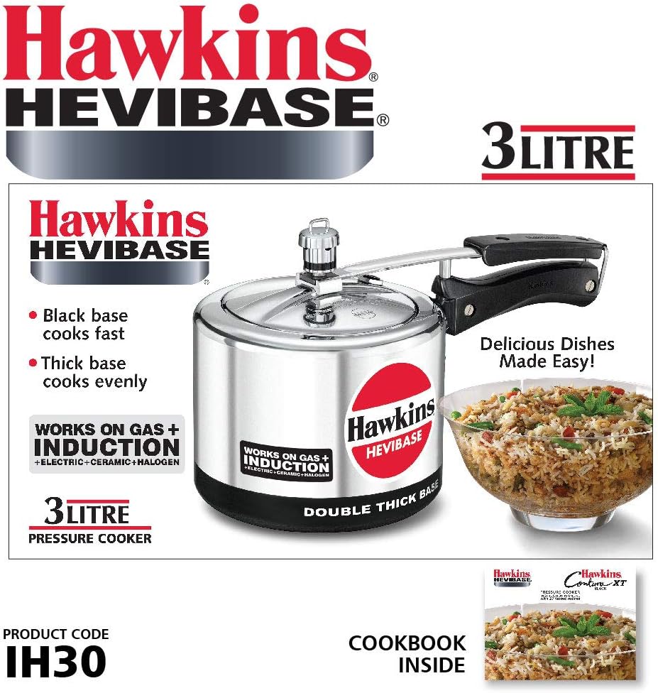 Hawkins hevibase IH20 Induktion Schnellkochtopf, klein, silber 3-Litre, 3 Liter