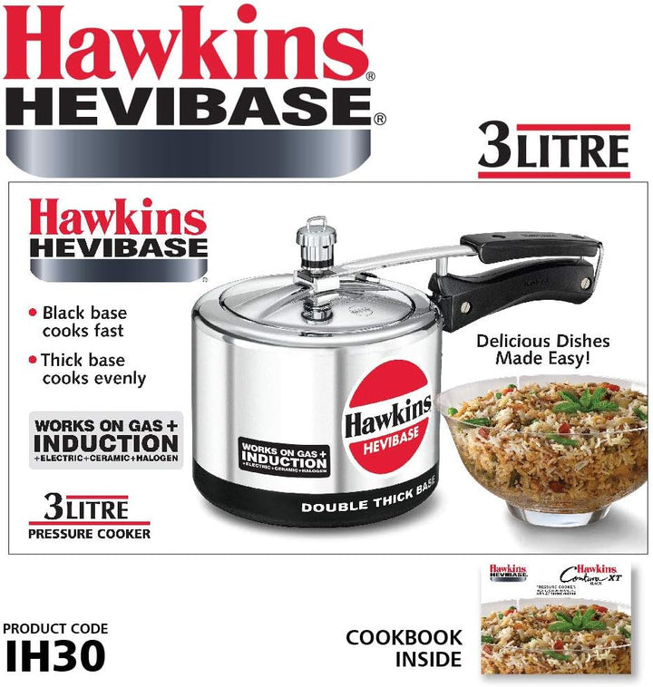 Hawkins hevibase IH20 Induktion Schnellkochtopf, klein, silber 3-Litre, 3 Liter