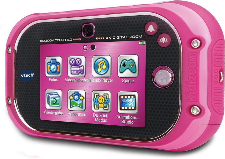 VTech KidiZoom Touch 5.0 pink – Kinderkamera mit Touchscreen, Selfie- und Videofunktion, Effekten, S
