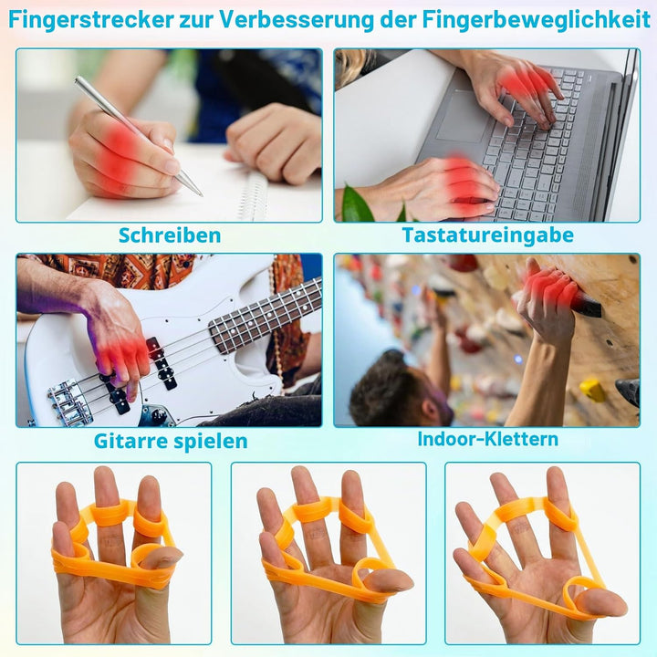 10 Stück Handtrainer mit 3 Widerstandsstufen - Eiförmige Griffbälle für Klettern, Gitarre &amp; Klavier