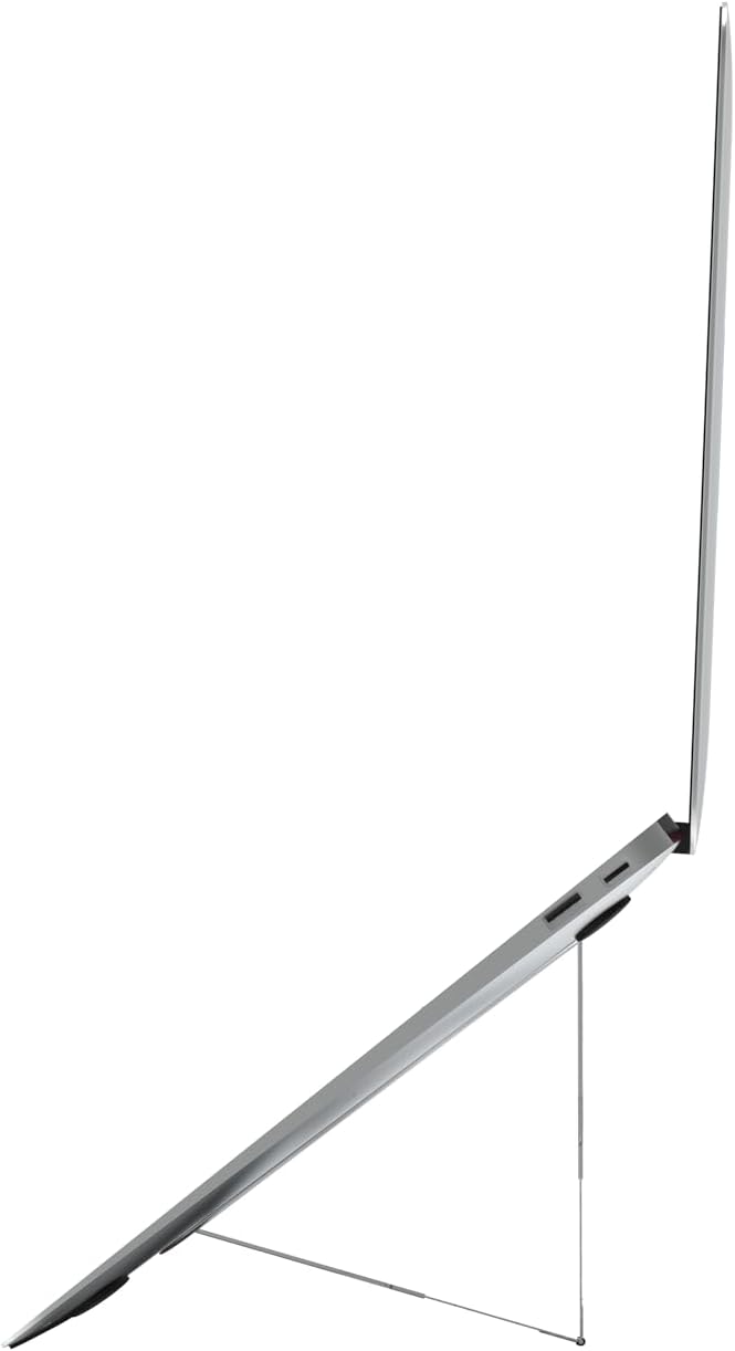 Paper-Thin MacBook Stand, Laptop Riser, Slim Portable Ergonomic Ventilated Stand, 6 Adjustable Heigh