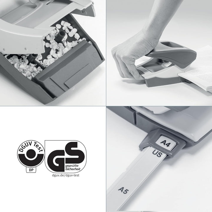 Leitz NeXXt Locher und Heftgerät Set für bis zu 30 Blatt, Inkl. Heftklammern, schwarz, WOW, 50951095