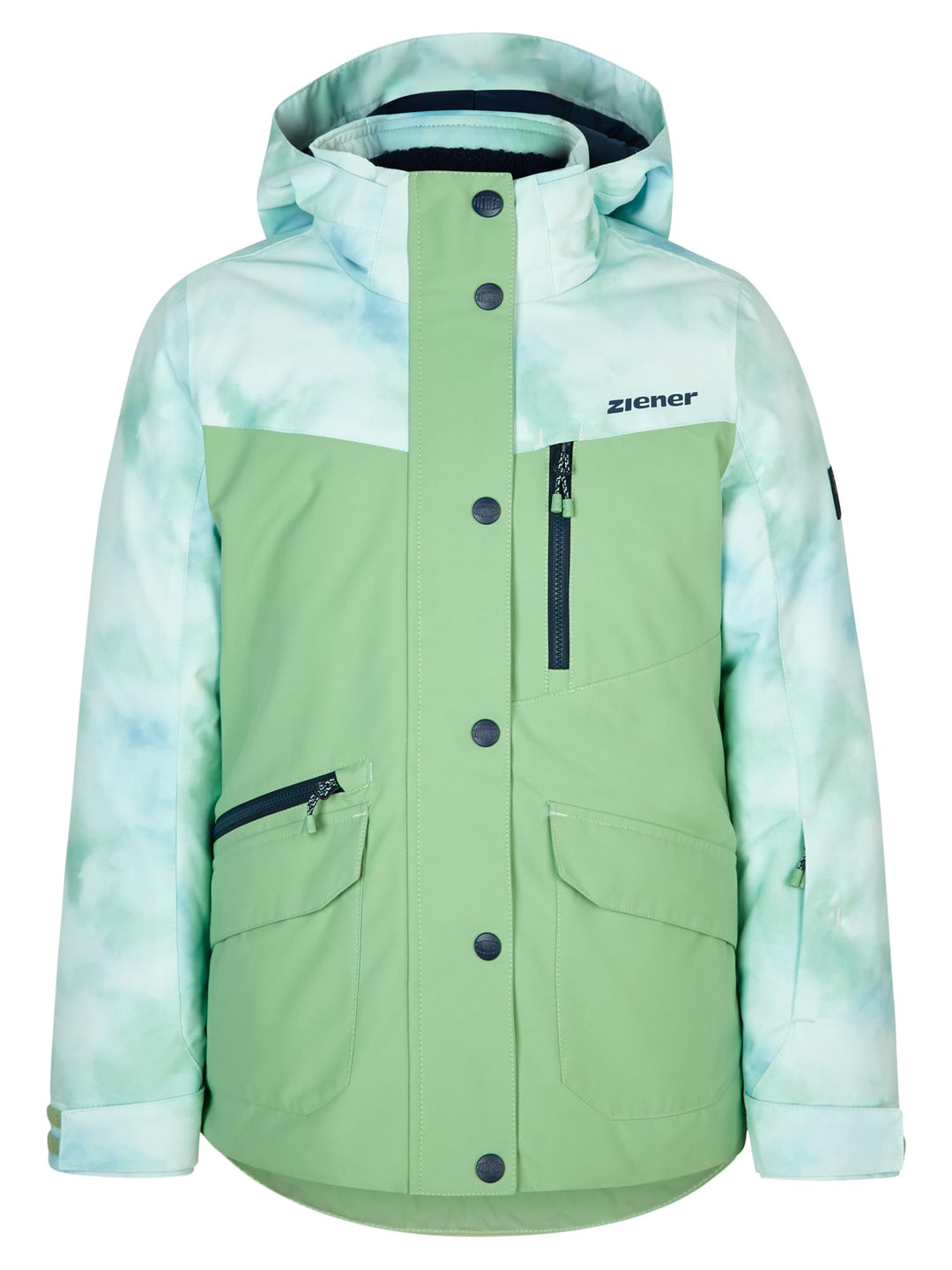 Ziener Mädchen Anoki Ski-Jacke, Winter-Jacke | wasserdicht, winddicht, warm (1er Pack) 104 pastel gr