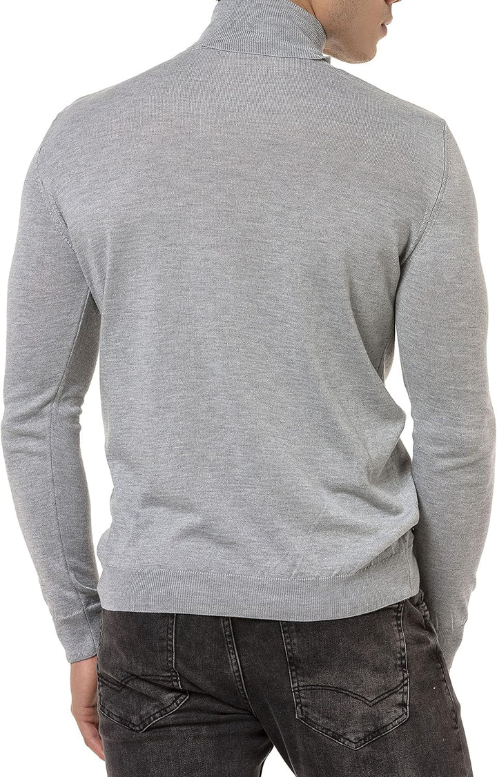 Redbridge Pullover Herren Rollkragenpullover XL Grau, XL Grau