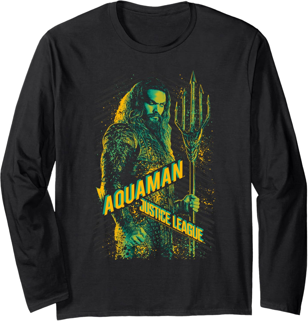 Justice League Movie Aquaman Langarmshirt