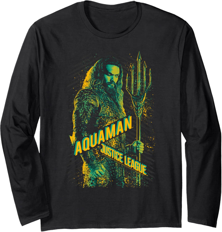 Justice League Movie Aquaman Langarmshirt