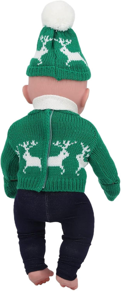 18 Zoll Puppenkleidung Weihnachtspuppenkleidung Weihnachtspuppenpullover Hosen Schal Set Mädchen Pup