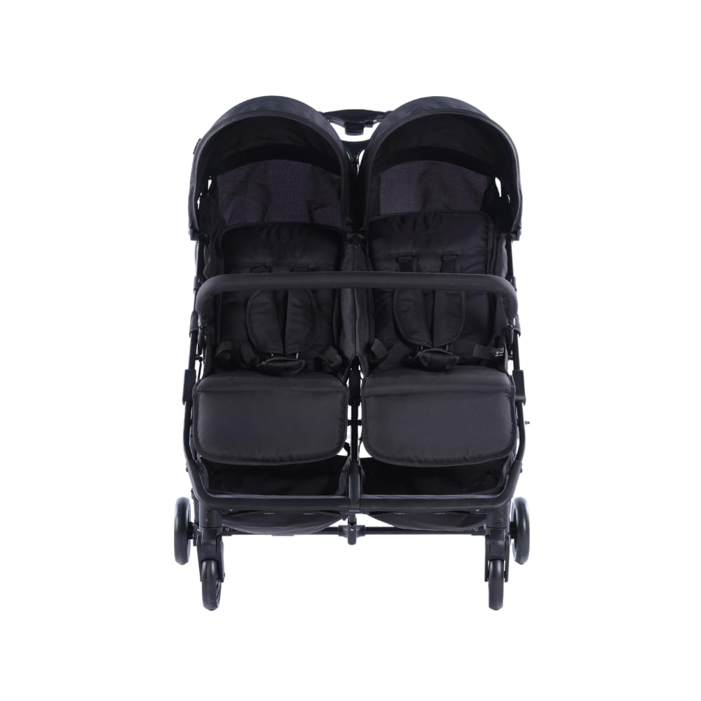 Novi Baby® Foss Go Duo, Zwillingsbuggy von Geburt an bis 15 kg (ca. 3 Jahre), extra grosser Korb, le