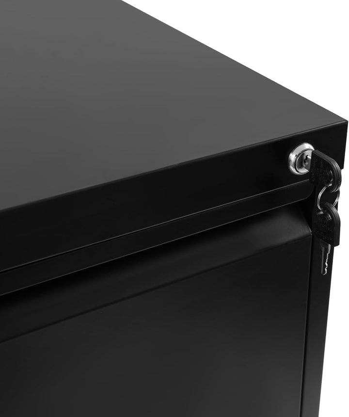 Aktenschrank mit 3 abschliessbare Schubladen Büroschrank für Homeoffice Metallschrank Akten Lagersch
