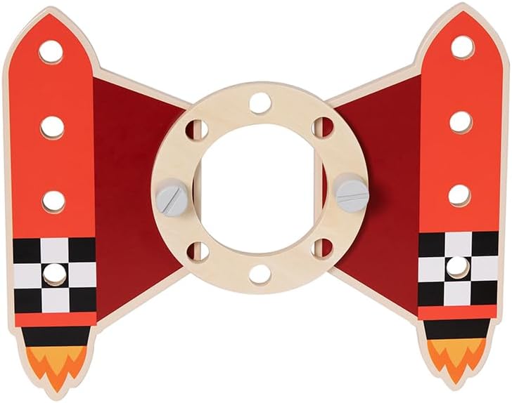 Classic World Werkbank Kinder Rakete ab 3 Jahre | Werkzeugbank mit 51 Teilen | Spieltisch mit Werkze