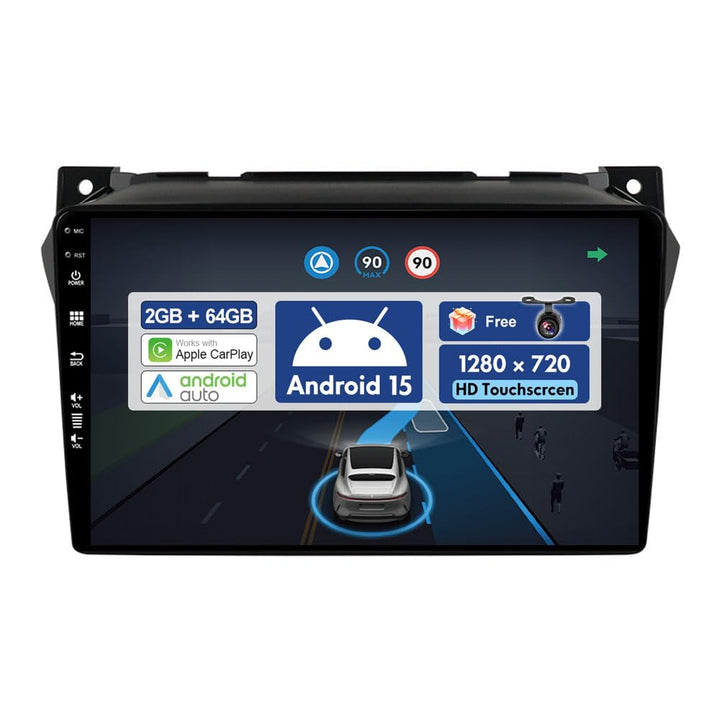 [2G+64G] BXLIYER 9 Zoll Autoradio für Suzuki Alto Nissan Pixo (2009-2016) GPS Navigation - Wireless