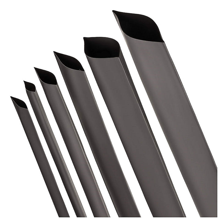 ISOLATECH Schrumpfschlauch Meterware schwarz ohne Kleber Ø10mm 10 Meter Schrumpfverhältnis 2:1 Set P