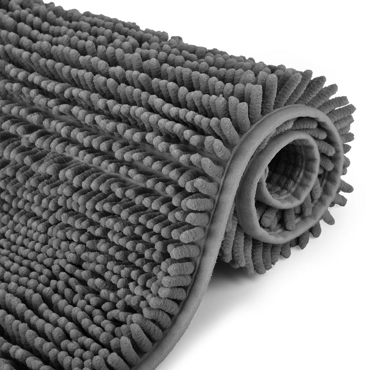 FCSDETAIL rutschfeste, Hochflor Badteppiche 70 x 120 cm, Maschinenwaschbare Badematte, Badvorleger m