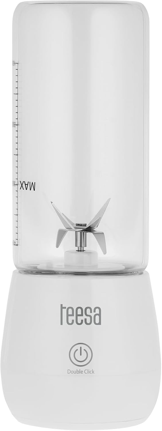 Teesa Akku-Mixer TSA3543, Glasbecher, 450 ml, Leistung 100 W, 6 Edelstahlklingen