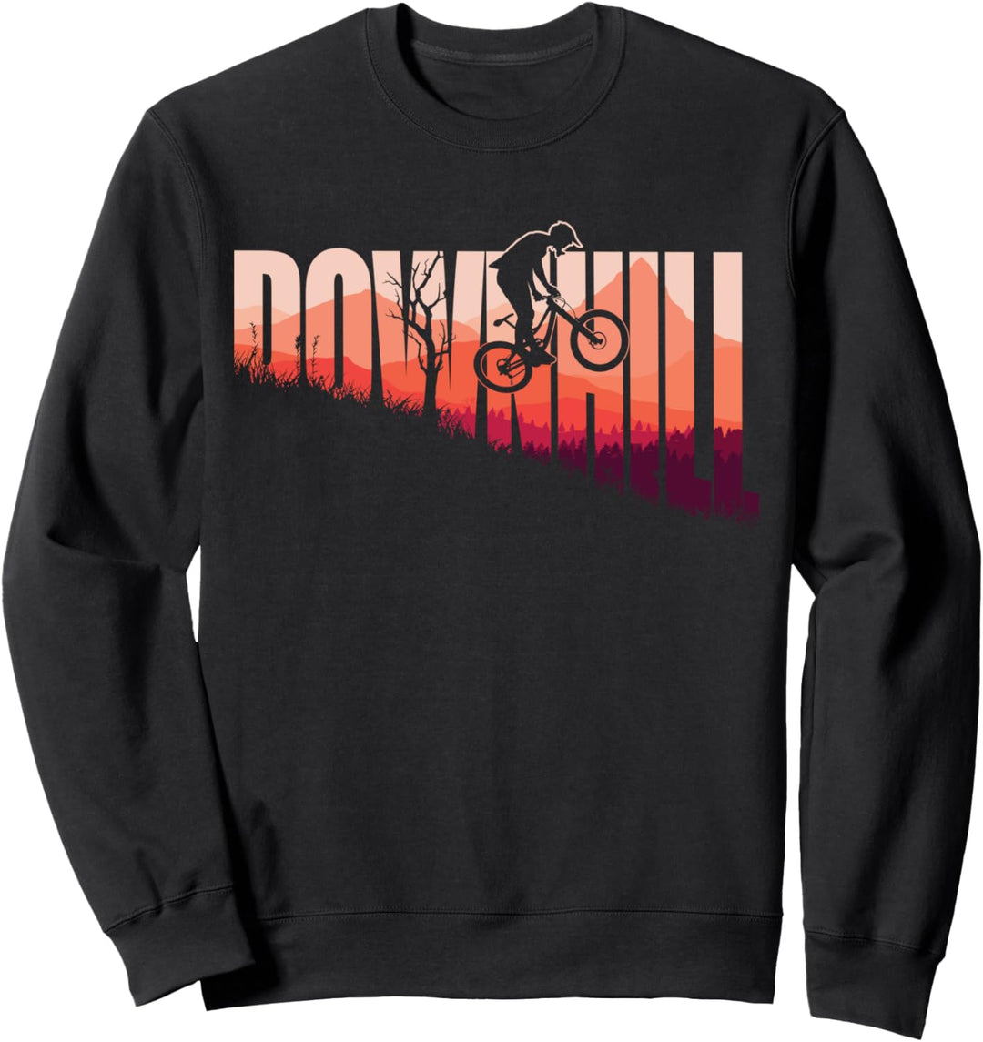 Downhill Mountainbike – Retro MTB Radfahren Reiten Sweatshirt
