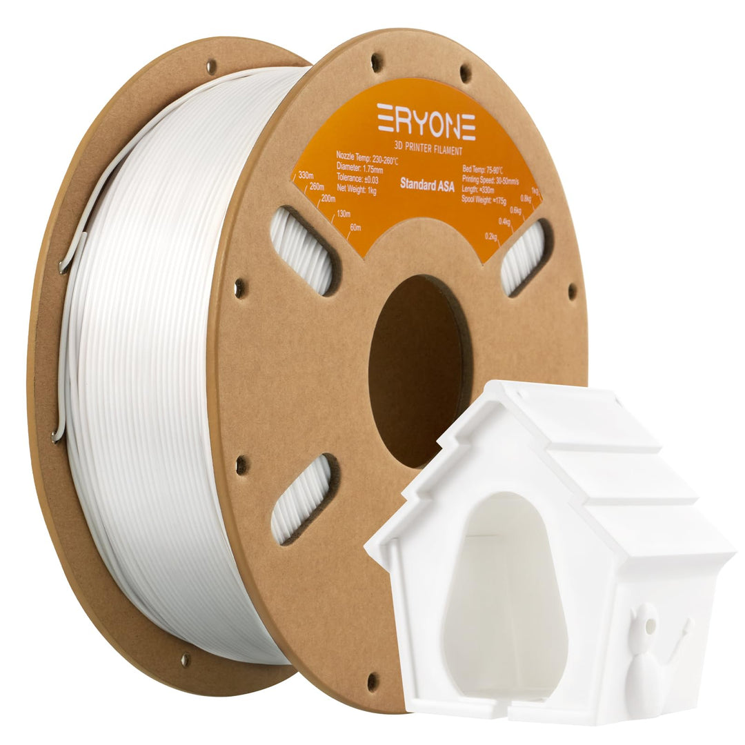 ERYONE Filament ASA 1.75mm +/- 0.03mm, ASA 3D Printer Filament Perfect for Printing Outdoor Function