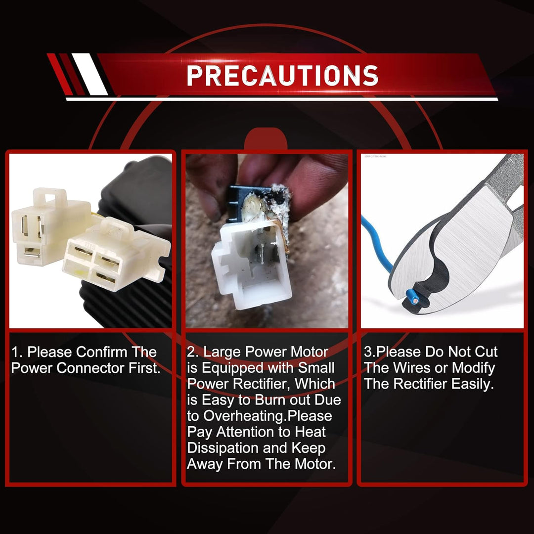 WOOSTAR 6 Draht 12V DC Spannungsregler Gleichrichter Ersatz für Helix CN250 VOG Jonway 250ccm 260ccm
