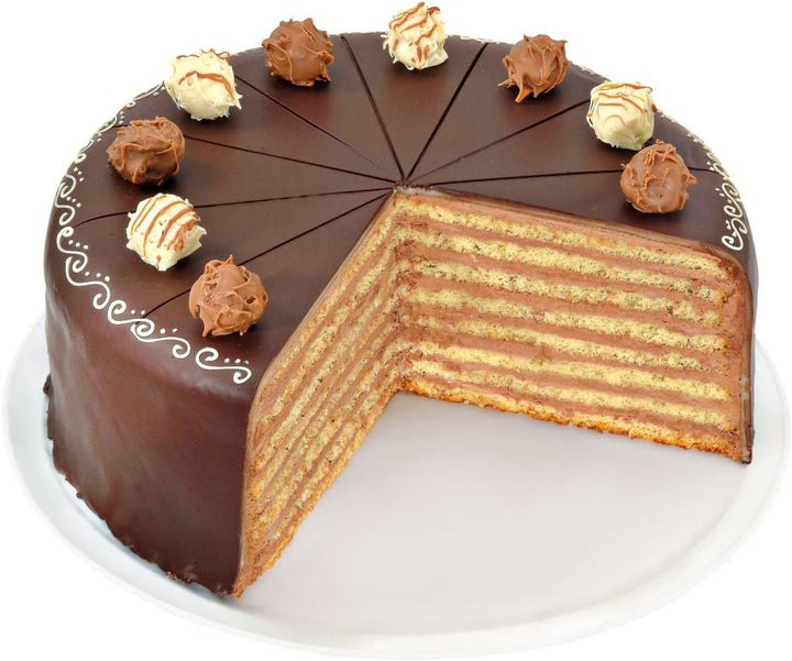 Zenker 7705 Tortenboden-Schneidhilfe, Ø26 / 28 cm Patisserie, Torten-Set mit Tortenmesser und Torten